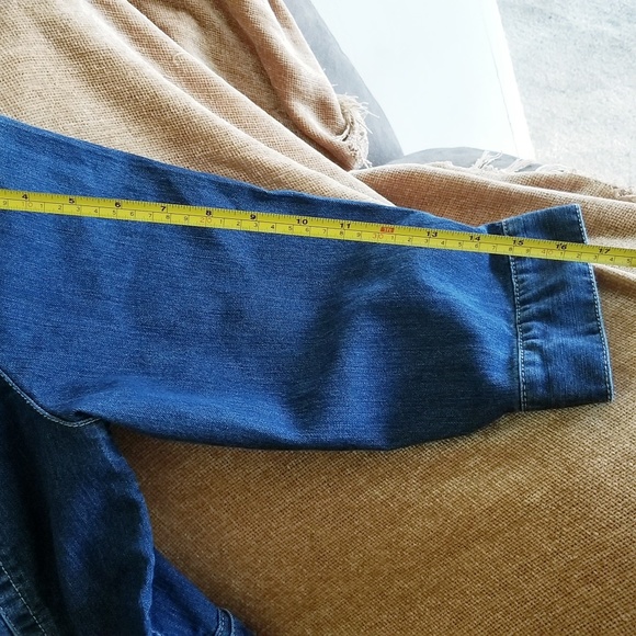 Chicos's Women's Blue Jean Jacket  S-2 (14-14/L) - Picture 6 of 6